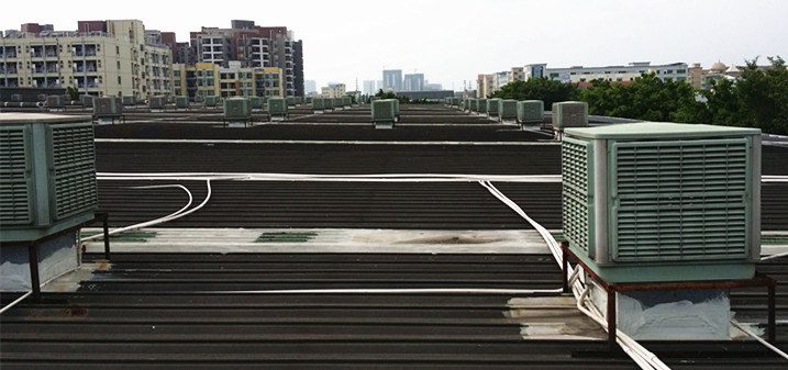 厂房降温环保空调的安装
